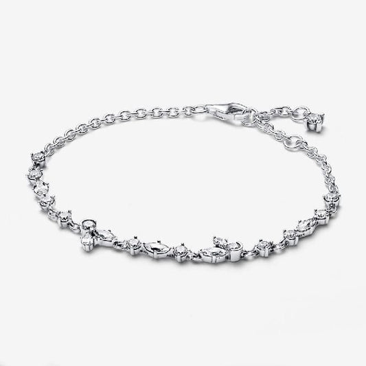 Sparkling Herbarium Full Cluster Chain Bracelet, 18cm