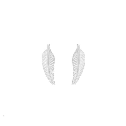 Feather Earrings in Sterling Silver