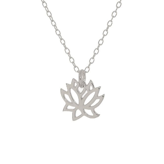 Lotus Necklace in Sterling Silver