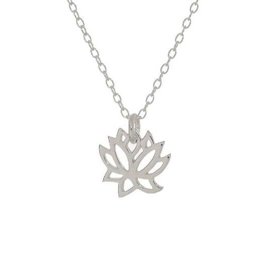 Lotus Necklace in Sterling Silver