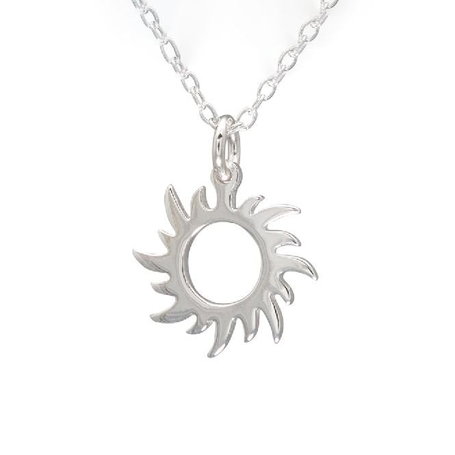 Sun Necklace in Sterling Silver
