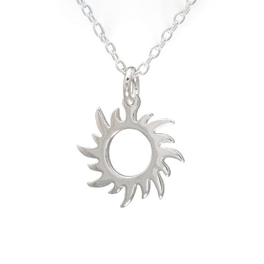 Sun Necklace in Sterling Silver