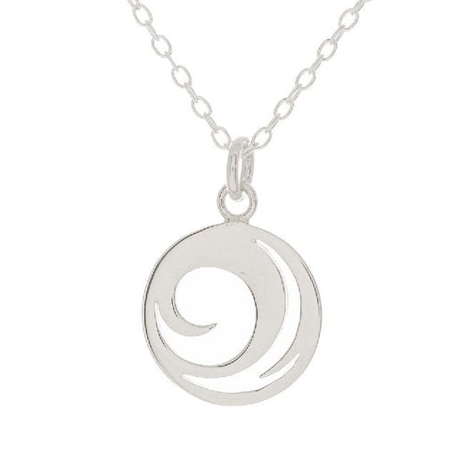 Wave Necklace in Sterling Silver