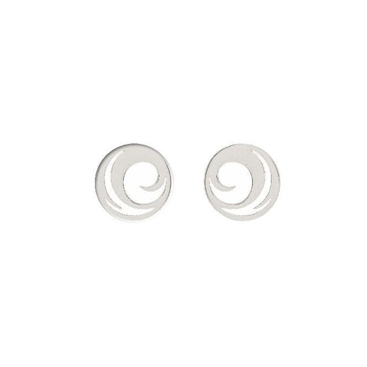 Wave Earrings in Sterling Silver