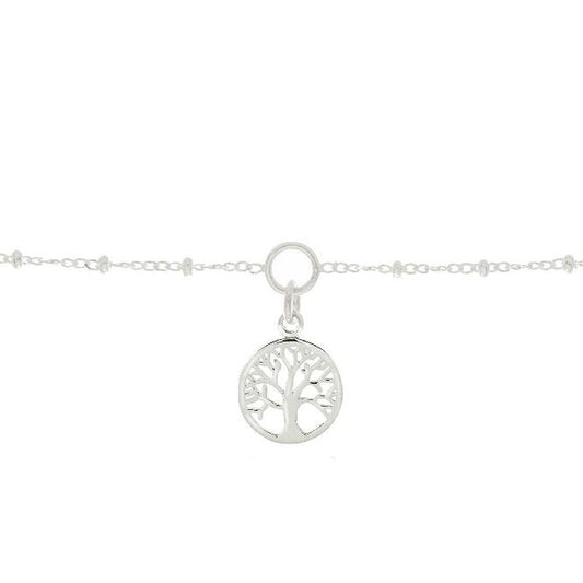 Family Tree Charm Bracelet in Sterling Silver