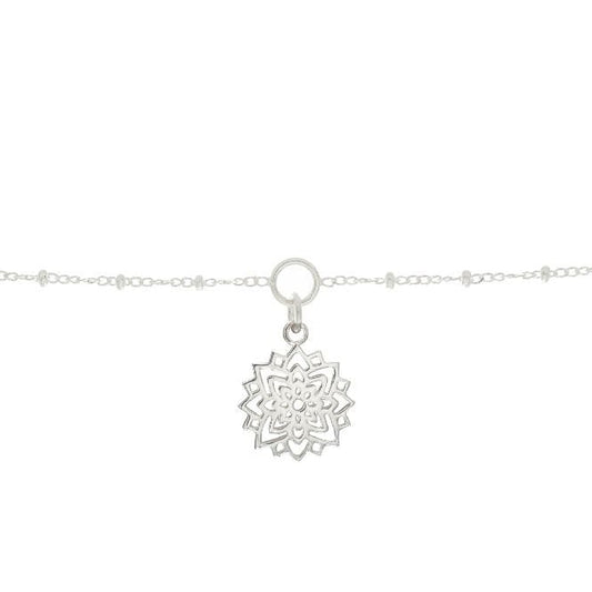 Crown Chakra Charm Bracelet in Sterling Silver