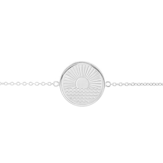 One Day at a Time Disc Bracelet in Sterling Silver