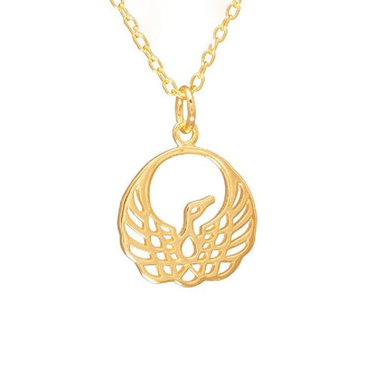 Phoenix Necklace in Gold