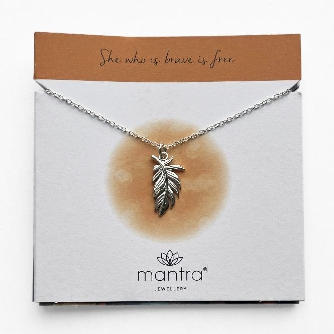 Plume Necklace in Sterling Silver
