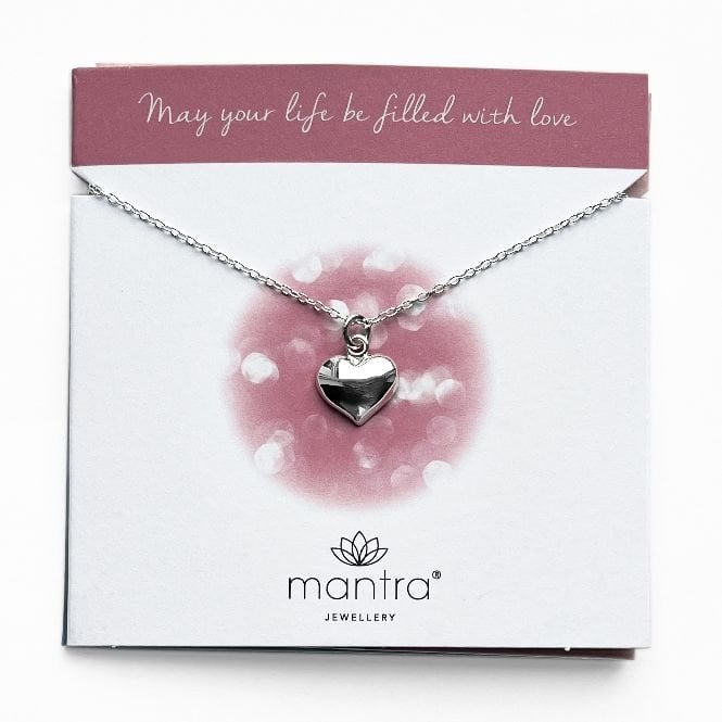 Heart Necklace in Sterling Silver