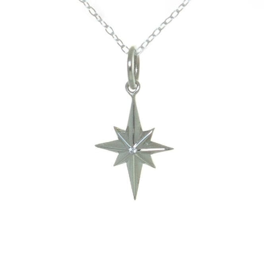 North Star Necklace in Sterling Silver
