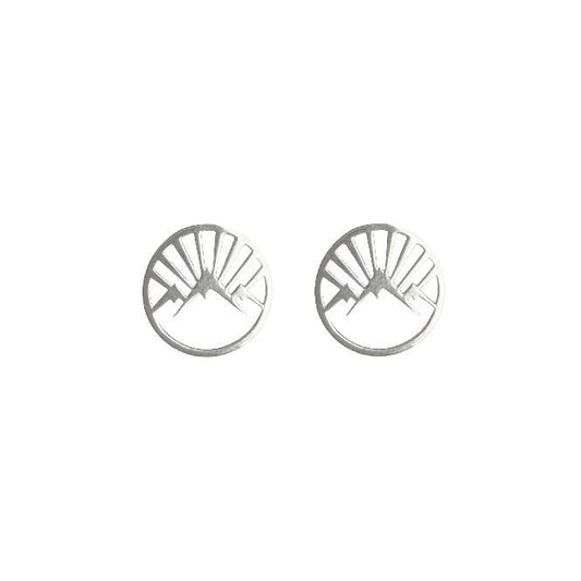 Mountain Earrings in Sterling Silver