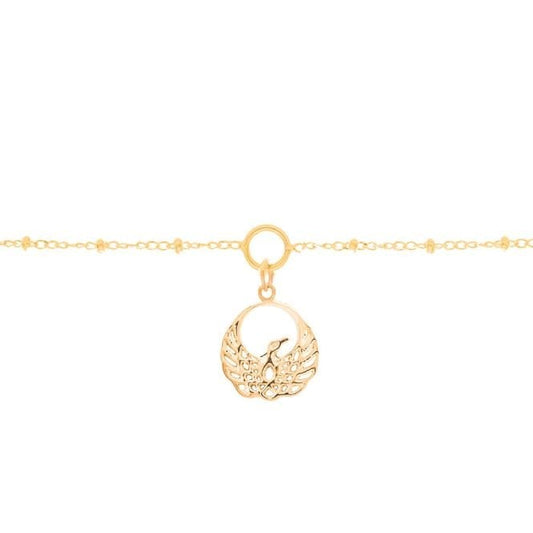 Phoenix Charm Bracelet in Gold
