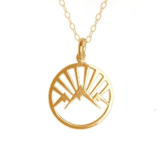 Mountain Necklace in Gold
