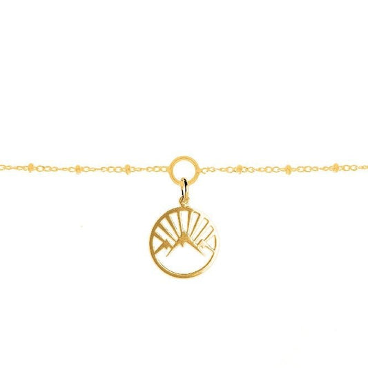 Mountain Charm Bracelet in Gold