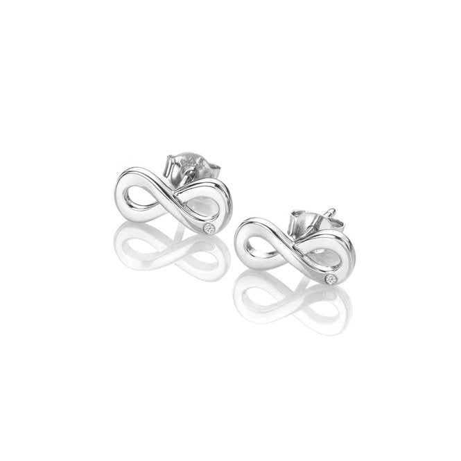 Silver Amulets Infinity Earrings