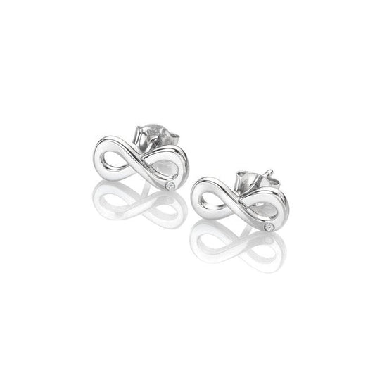 Silver Amulets Infinity Earrings