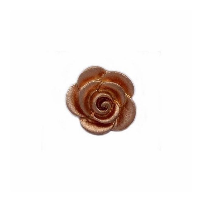 Grace Silver Rose Bloom Pendant Necklace with Rose Gold