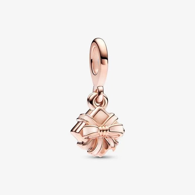 Rose Openable Birthday Giftbox Dangle Charms