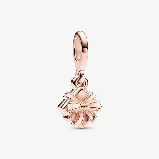 Rose Openable Birthday Giftbox Dangle Charms