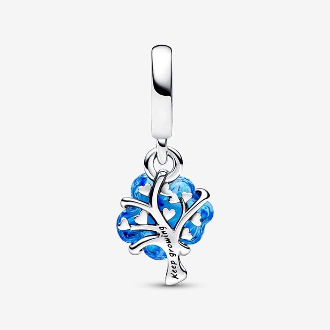 Family Tree Blue Murano Glass Charms