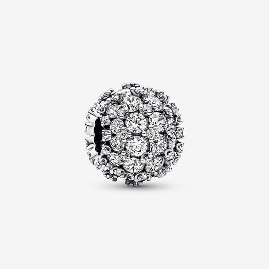 Sparkling Pave Round Charms