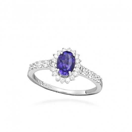 Hope Oval Purple Amethyst Ring, Size 54