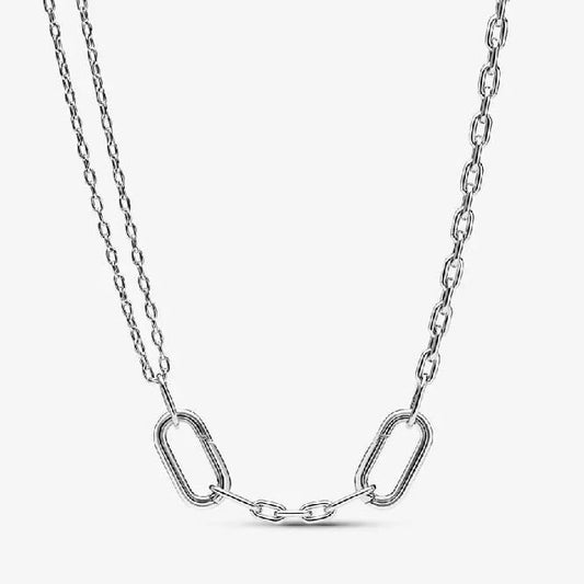 ME Double Link Chain Necklace, 45cm