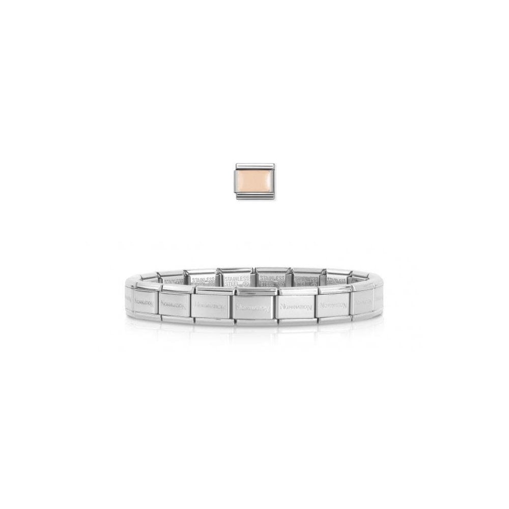 Rose Gold Engravable Charm Bracelet