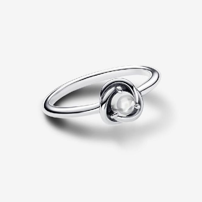 April Birthstone Eternity Circle Ring, Size 56