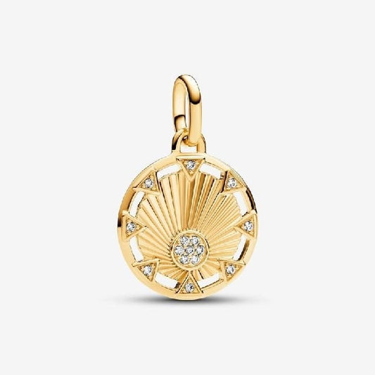ME Gold Power of the Light Sun Medallion Charms