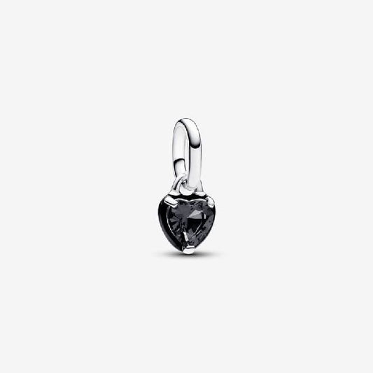 ME Black Chakra Heart Mini Dangle Charms