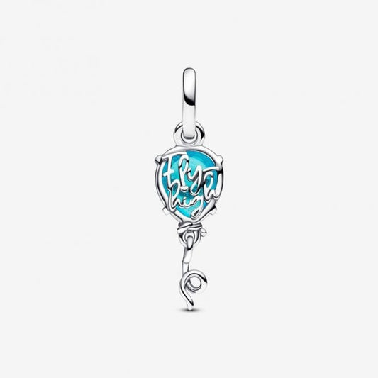 Blue Murano Glass Balloon Dangle Charms