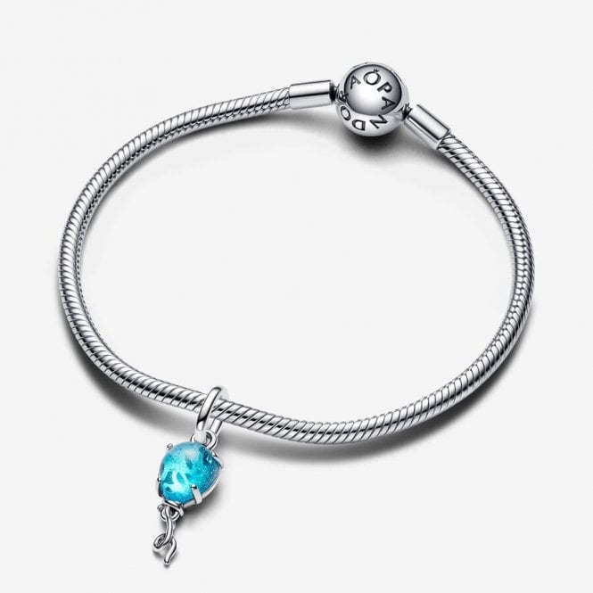 Blue Murano Glass Balloon Dangle Charms