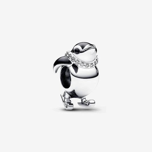 Skiing Penguin Charms