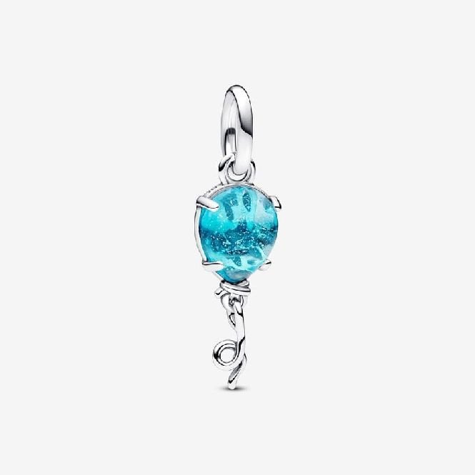 Blue Murano Glass Balloon Dangle Charms