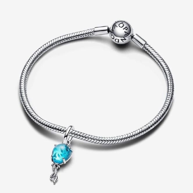 Blue Murano Glass Balloon Dangle Charms