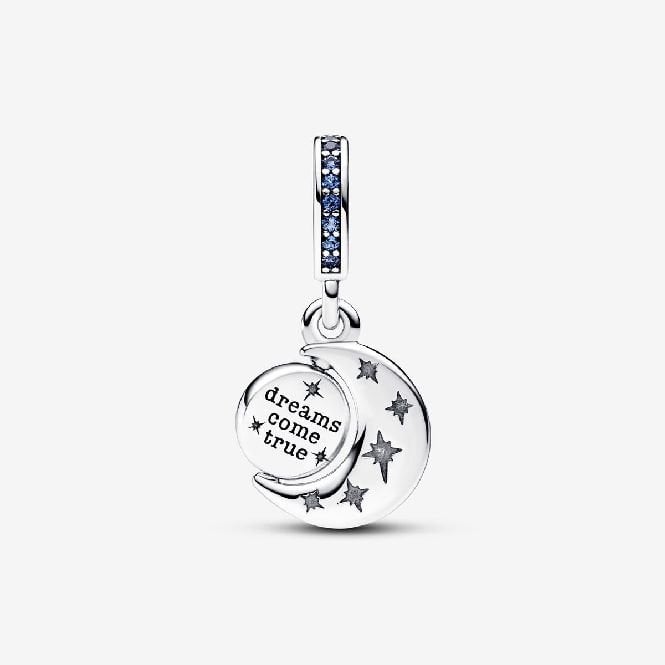 Sparkling Moon Spinning Dangle Charms
