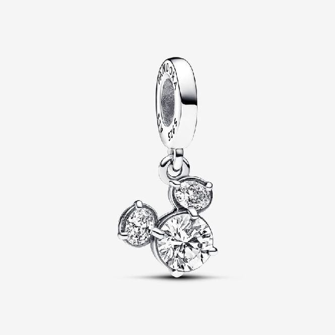 Disney Mickey Mouse Sparkling Head Silhouette Dangle Charms