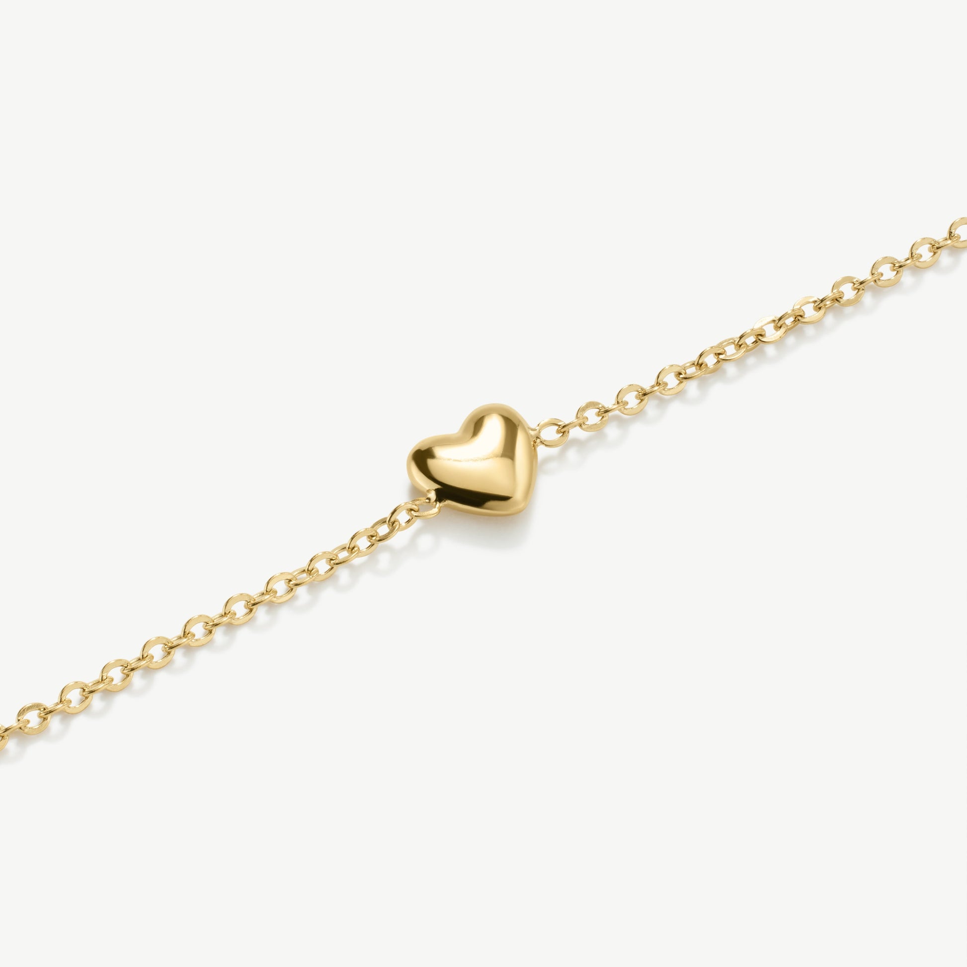 D.Louise Gold Mini Heart Bracelet