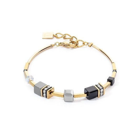 GeoCUBE Iconic Lite Bracelet in Gold & Black