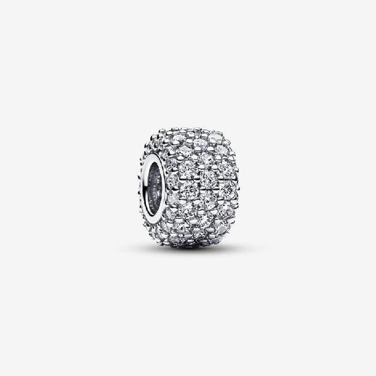Sparkling Pave Triple-Row Charms