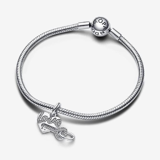Splittable Heart & Key Dangle Charms