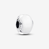 White Mini Murano Glass Charms
