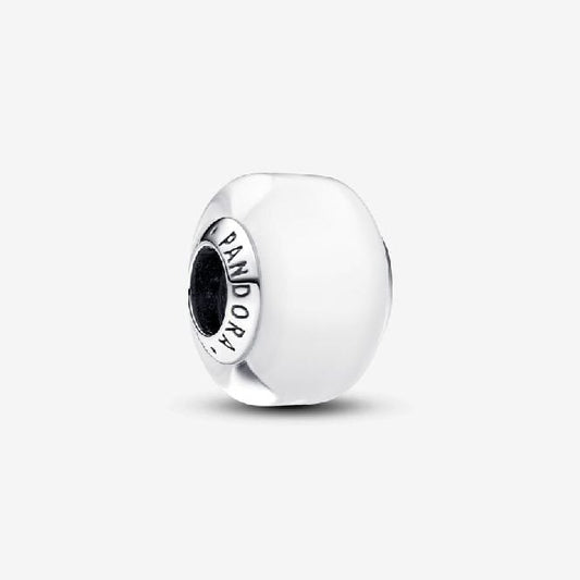White Mini Murano Glass Charms