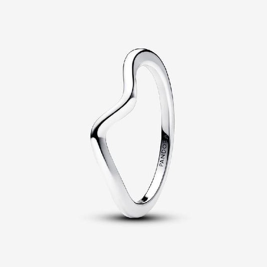 Polished Wave Ring, Size 52