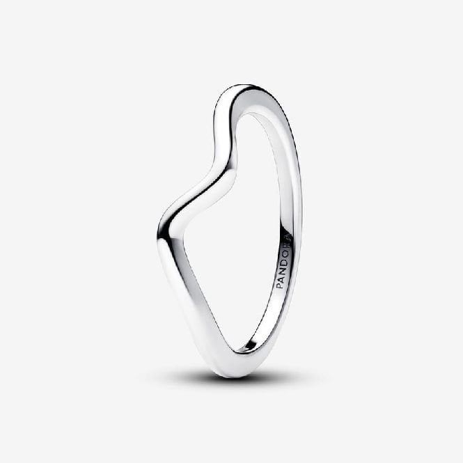 Pandora Polished Wave Ring, Size 60
