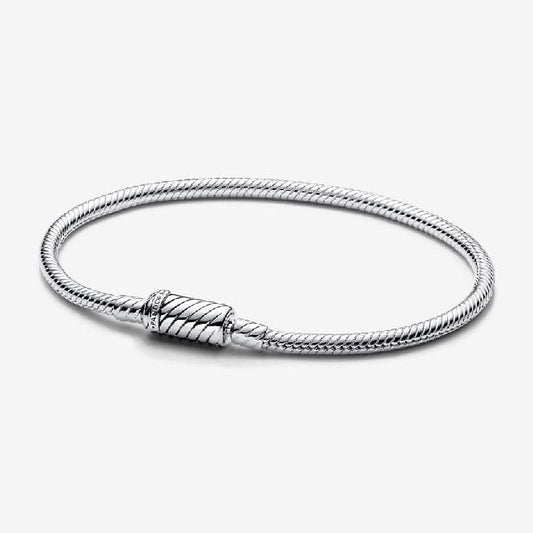 Moments Sliding Magnetic Clasp Snake Chain Bracelet, 18cm