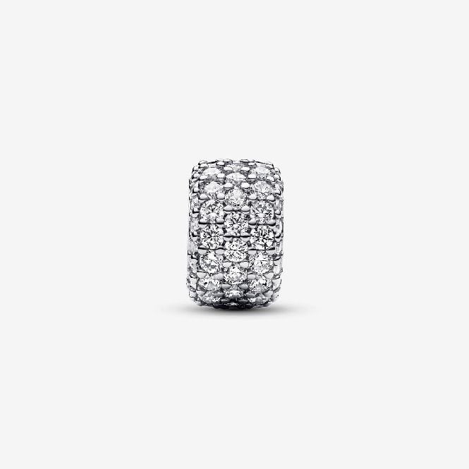 Sparkling Pave Triple-Row Charms