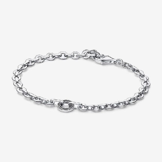 Signature Pave Bold Chain Bracelet, 16cm